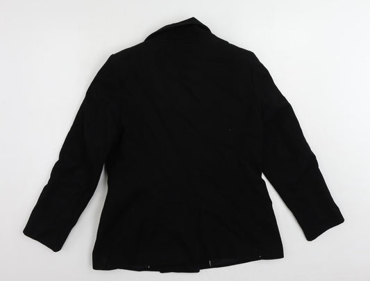 NEXT Womens Black Jacket Size 12 Button