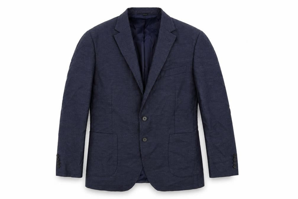 Marks and Spencer Mens Blue Polyester Jacket Suit Jacket Size 42 Regular