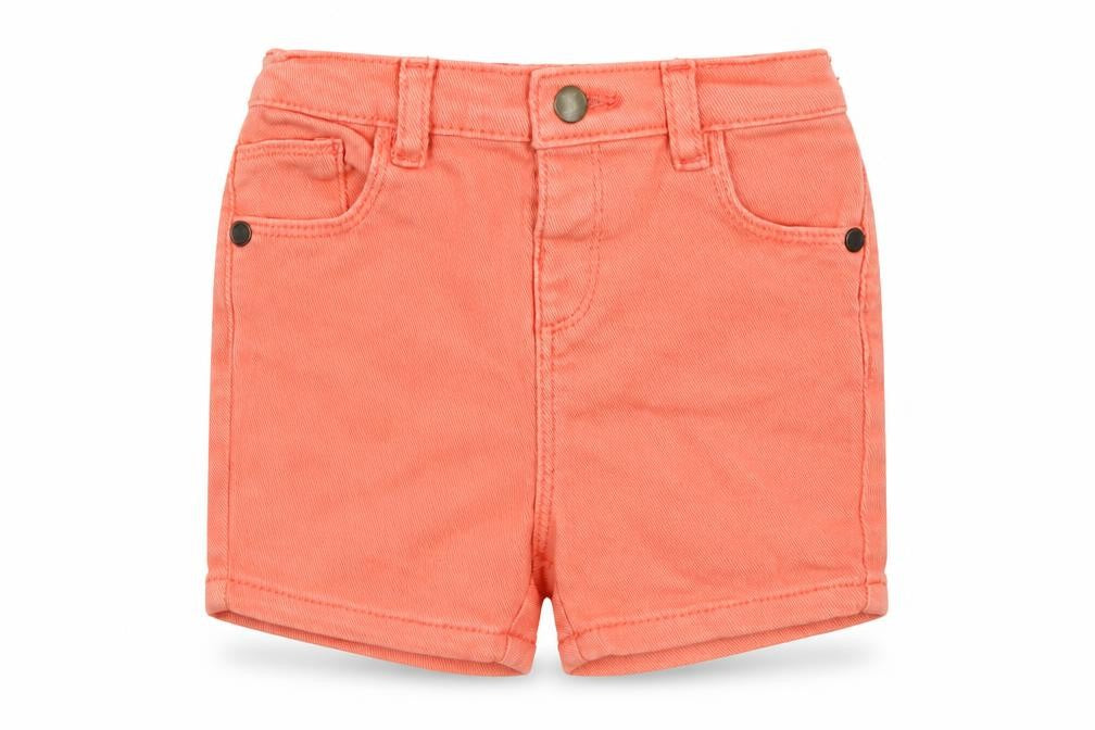 Front view of Marks & Spencer Baby Pink Cotton Cropped Jeans, size 9-12, Months Zip