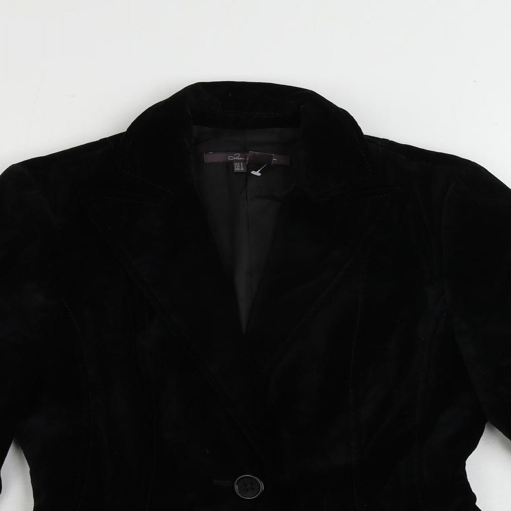 Zara Womens Black Jacket Blazer Size S Button