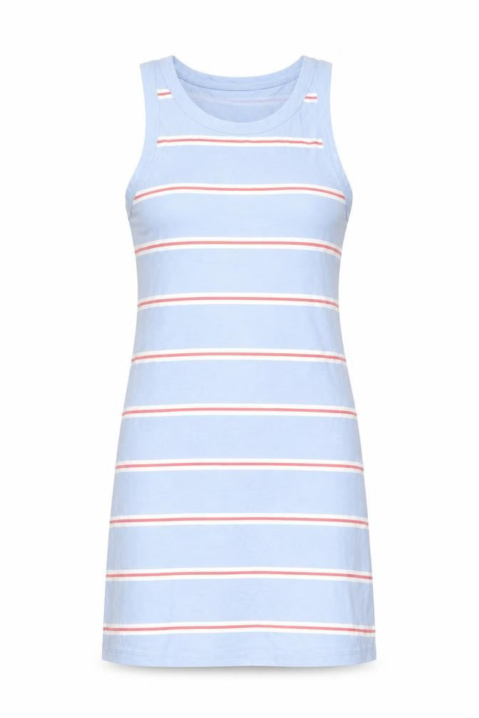 Marks and Spencer Womens Blue Striped Cotton Bodycon Size M Round Neck Pullover