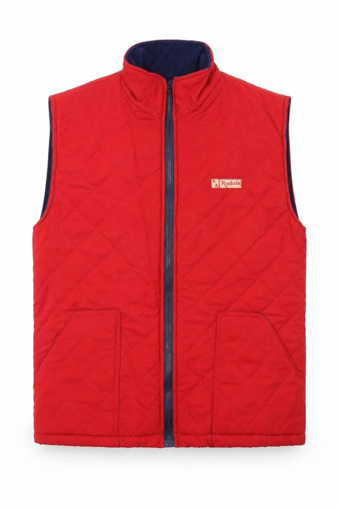 Royal Harbour Womens Red Gilet Waistcoat Size M Zip