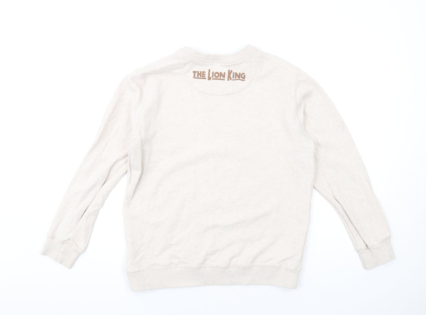 Disney Womens Beige Cotton Pullover Sweatshirt Size M Pullover - The Lion King