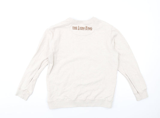 Disney Womens Beige Cotton Pullover Sweatshirt Size M Pullover - The Lion King