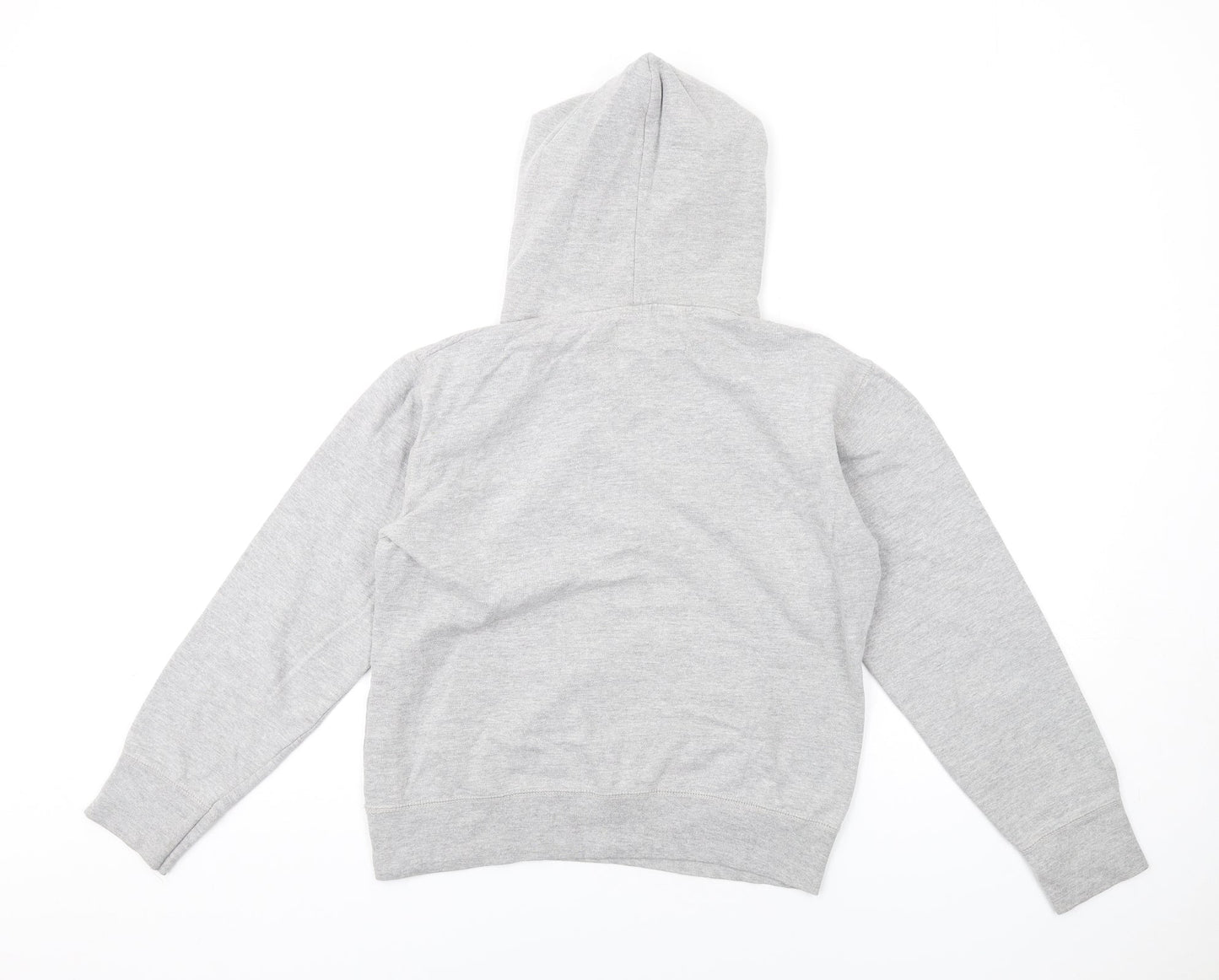 Random Boys Grey Polyester Pullover Hoodie Size 14-15 Years Pullover