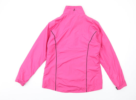 Green Lamb Womens Pink Rain Coat Coat Size S Zip