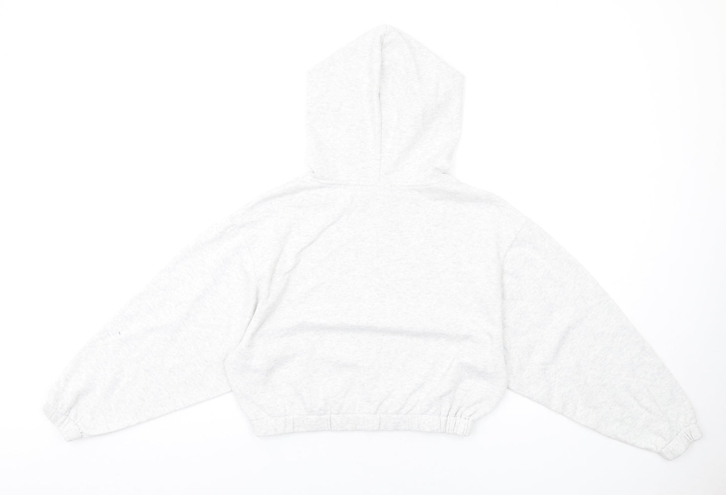 ASOS Womens Grey Cotton Pullover Hoodie Size 4 Pullover
