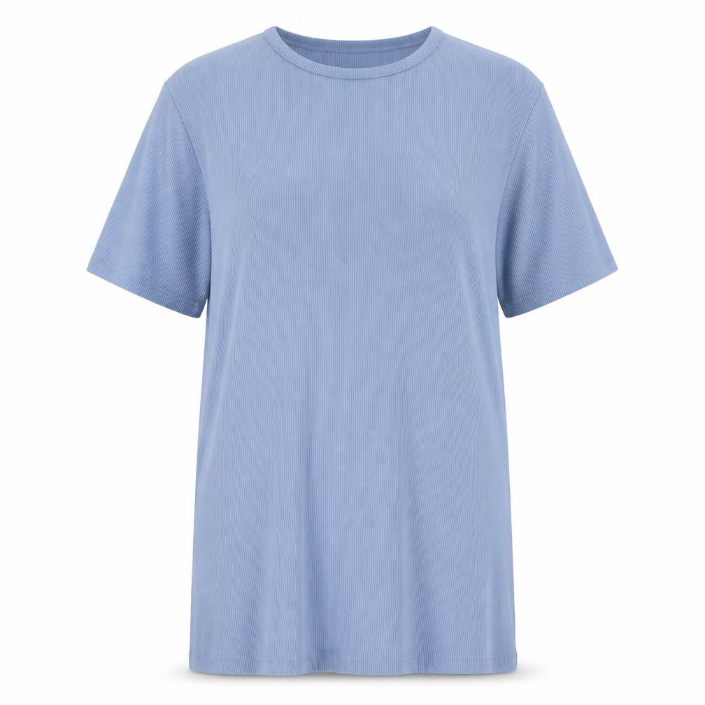 Nasty Gal Womens Blue Polyester T-Shirt Dress Size 16 Round Neck Pullover