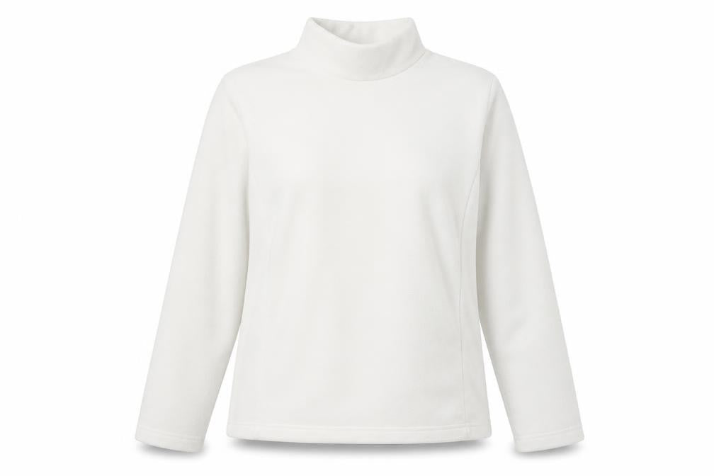 cotton tra Womens White Polyester Pullover Sweatshirt Size 14 Pullover