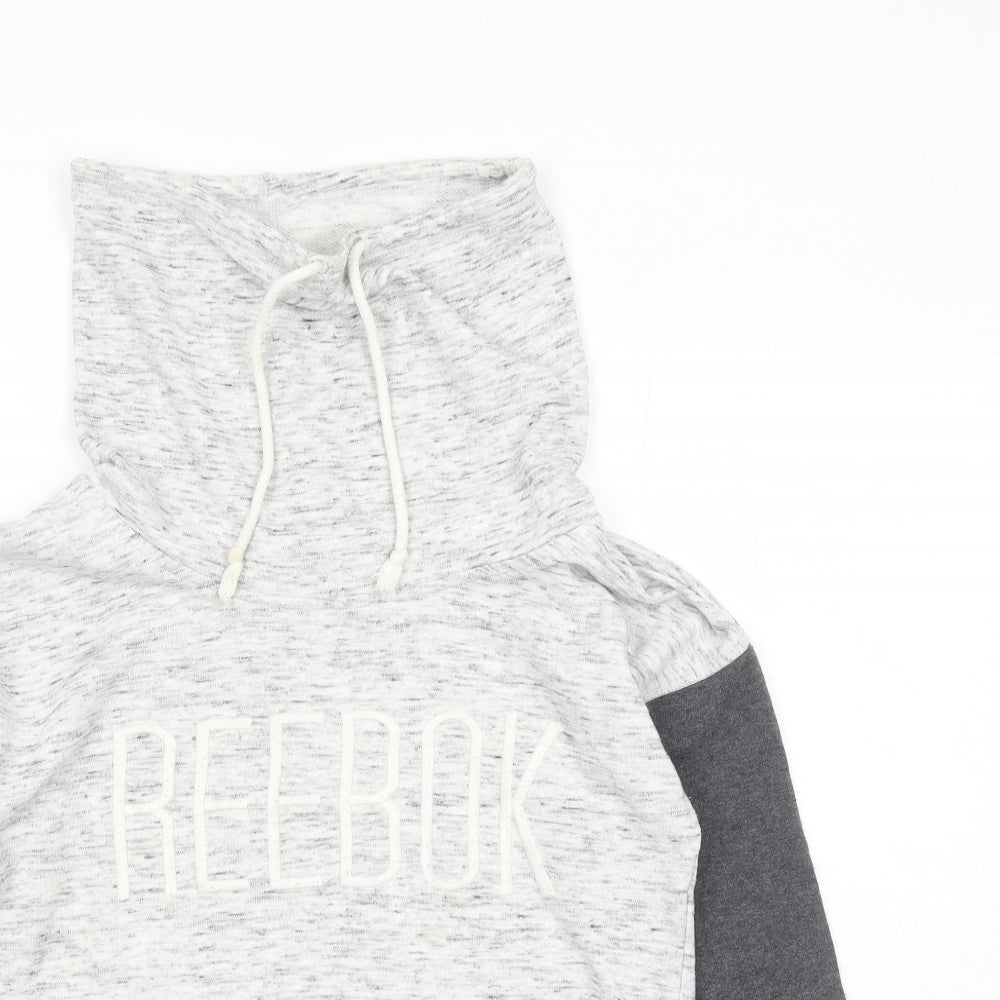 Reebok Mens Grey Cotton Pullover Sweatshirt Size XS