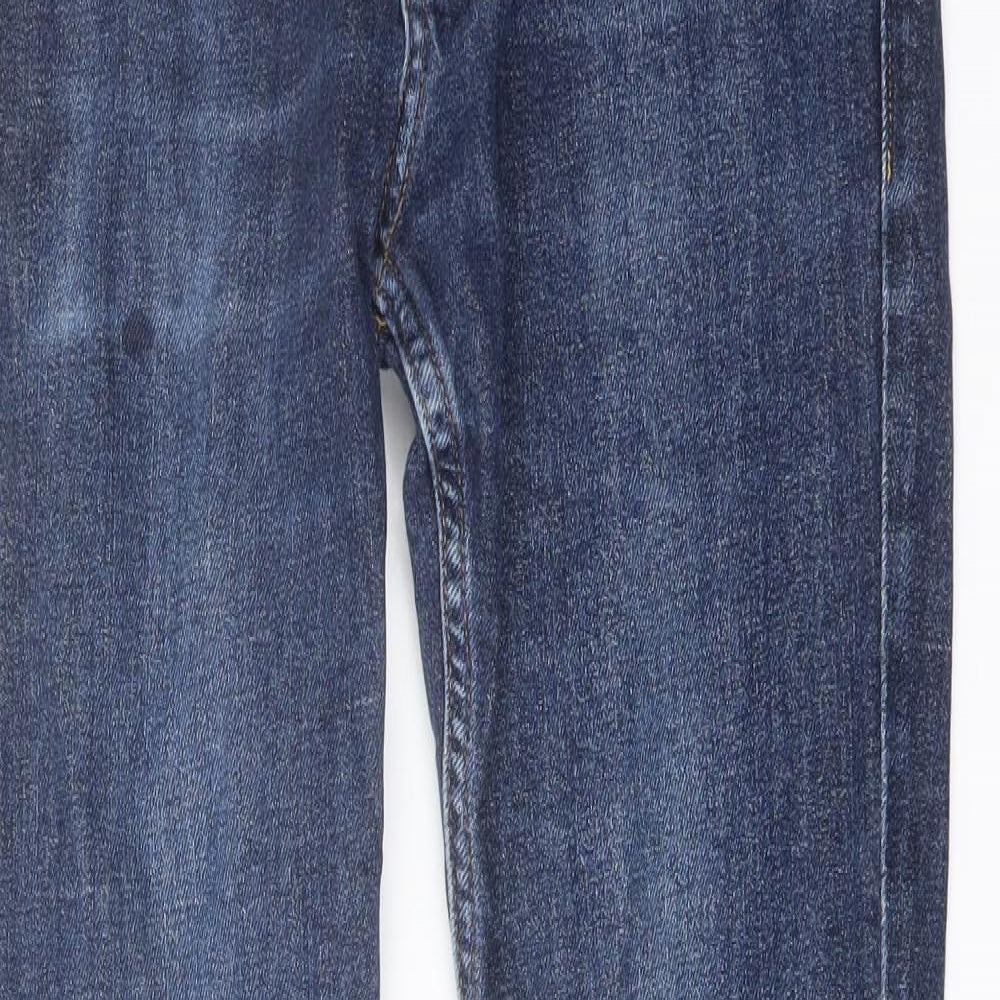 Hollister Mens Blue Cotton Skinny Jeans Size 30 in L32 in Regular Button