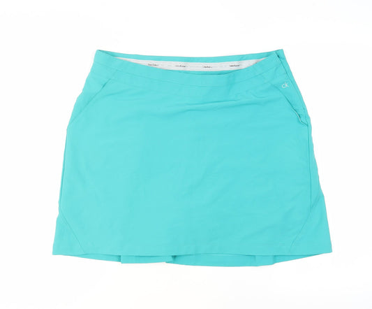 Calvin Klein Women's Blue Athletic Golf Shorts Size 16