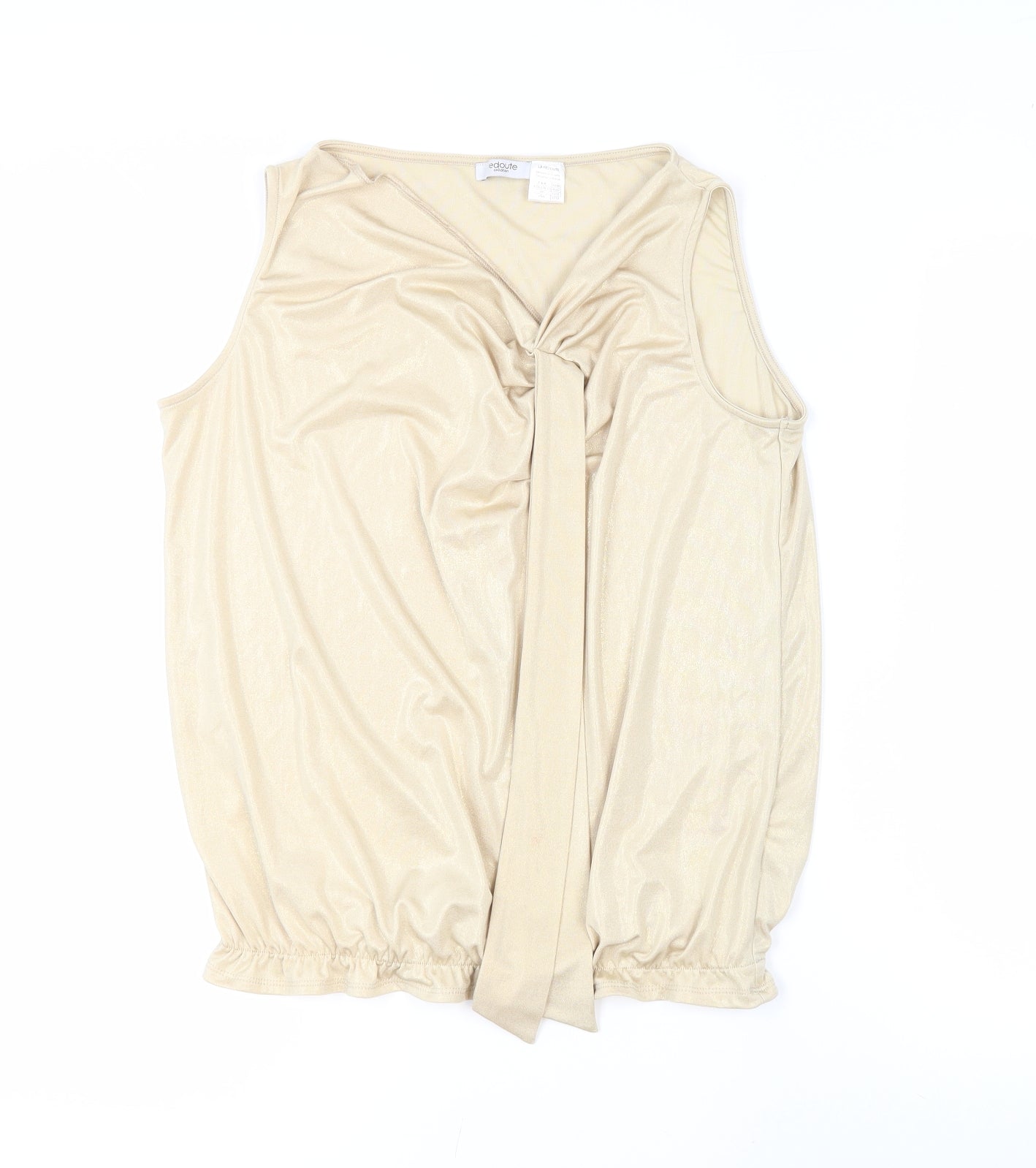 La Redoute Beige Sleeveless Blouse for Women Size 14