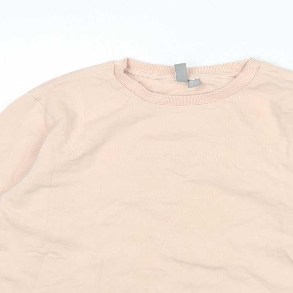 ASOS Womens Pink 100% Cotton Pullover Sweatshirt Size 6 Pullover