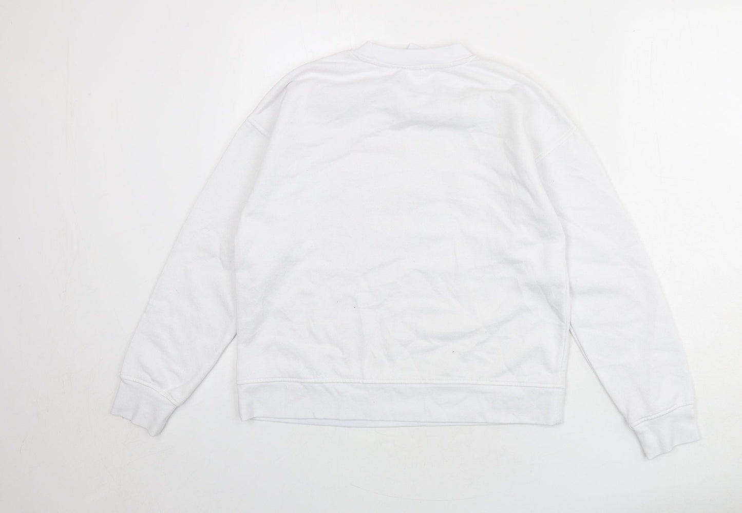 Disney Womens White Polyester Pullover Sweatshirt Size 6 Pullover - Size 6-8, Mickey Mouse