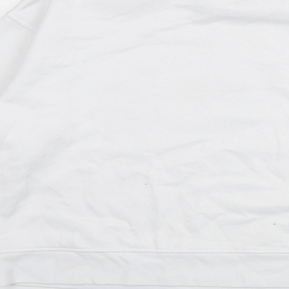 Disney Womens White Polyester Pullover Sweatshirt Size 6 Pullover - Size 6-8, Mickey Mouse