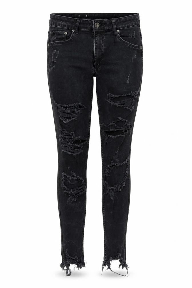 H&M Womens Black Cotton Skinny Jeans Size 30 in L29 in Regular Zip - Pockets