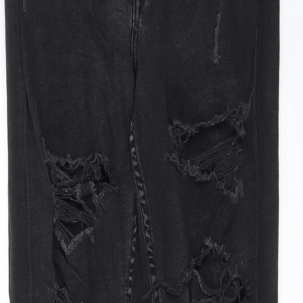 H&M Womens Black Cotton Skinny Jeans Size 30 in L29 in Regular Zip - Pockets