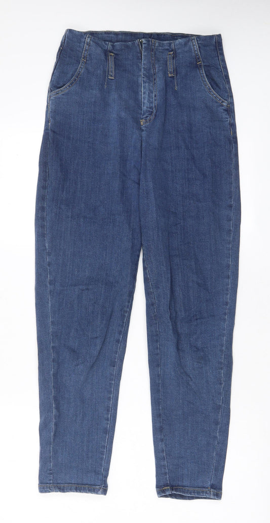 Medicine Womens Blue Cotton Jegging Jeans Size 10 L28 in Regular Zip - Pockets, Belt Loops