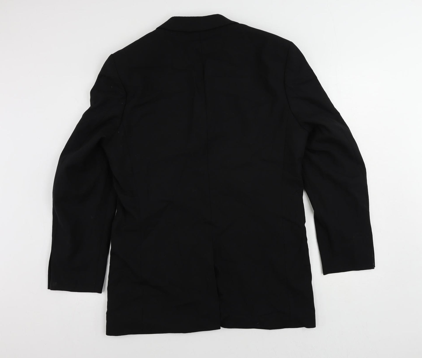 Burton Mens Black Polyester Jacket Suit Jacket Size 38 Regular