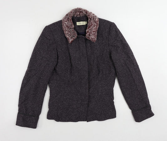River Island Womens Purple Jacket Blazer Size 10 Button