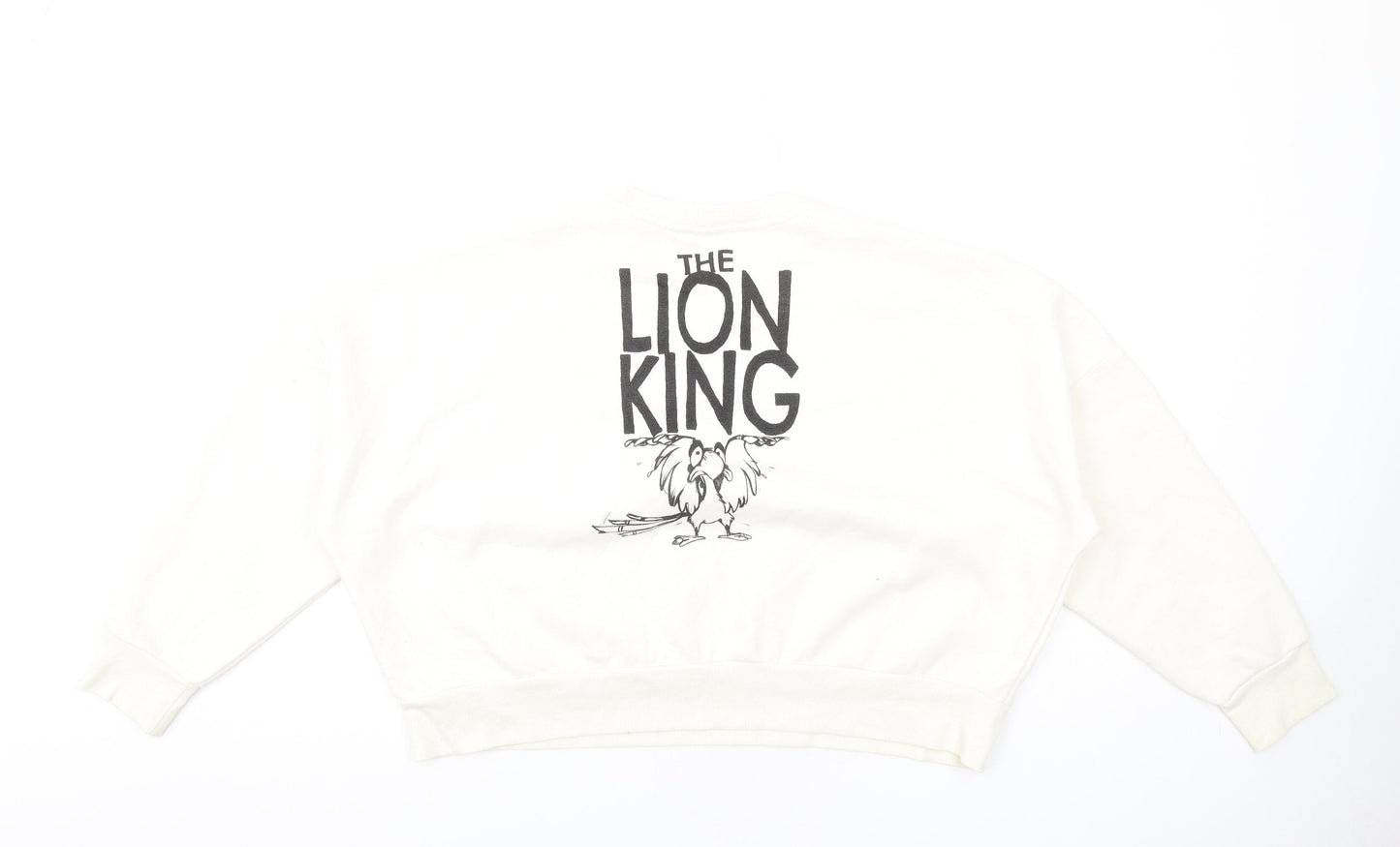 Disney Womens Ivory Cotton Pullover Sweatshirt Size M Pullover - The Lion King