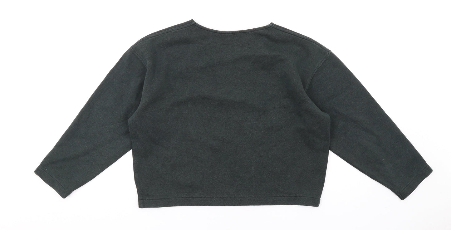 Uniqlo Womens Green Cotton Pullover Sweatshirt Size S Pullover