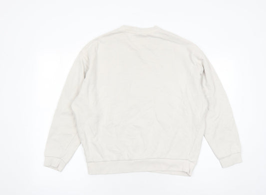 ASOS Womens Beige Cotton Pullover Sweatshirt Size S Pullover - Crooked Tongues