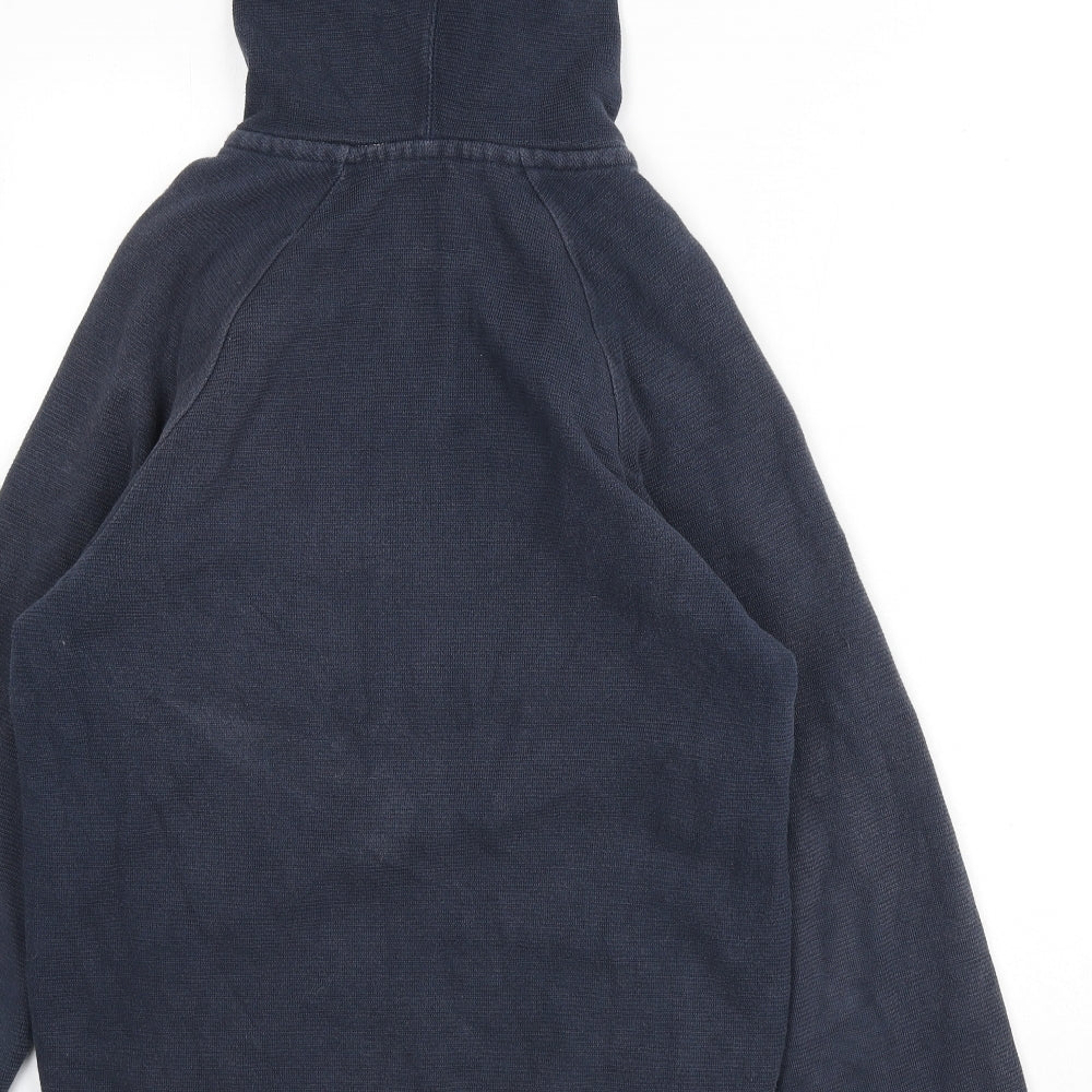 Jack Wills Mens Blue Cotton Full Zip Hoodie Size XS