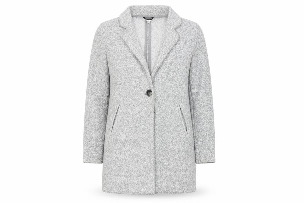 Next Womens Grey Jacket Size 10 Button