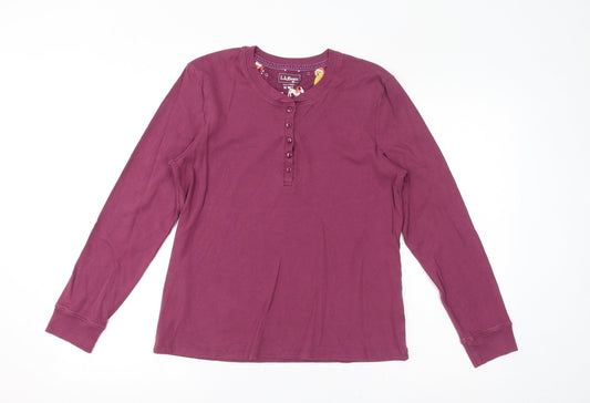 L.L. Bean Womens Pink Cotton Basic T-Shirt Size M Round Neck