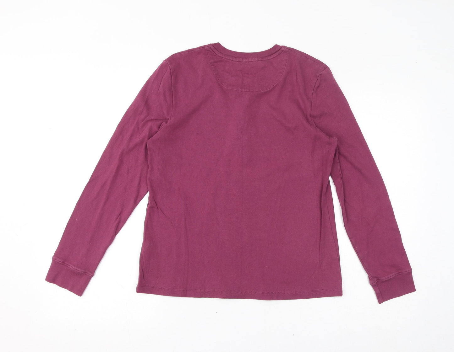 L.L. Bean Womens Pink Cotton Basic T-Shirt Size M Round Neck