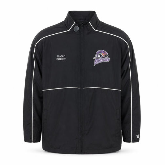 Warrior Mens Black Jacket Size L Zip - Hockey Club
