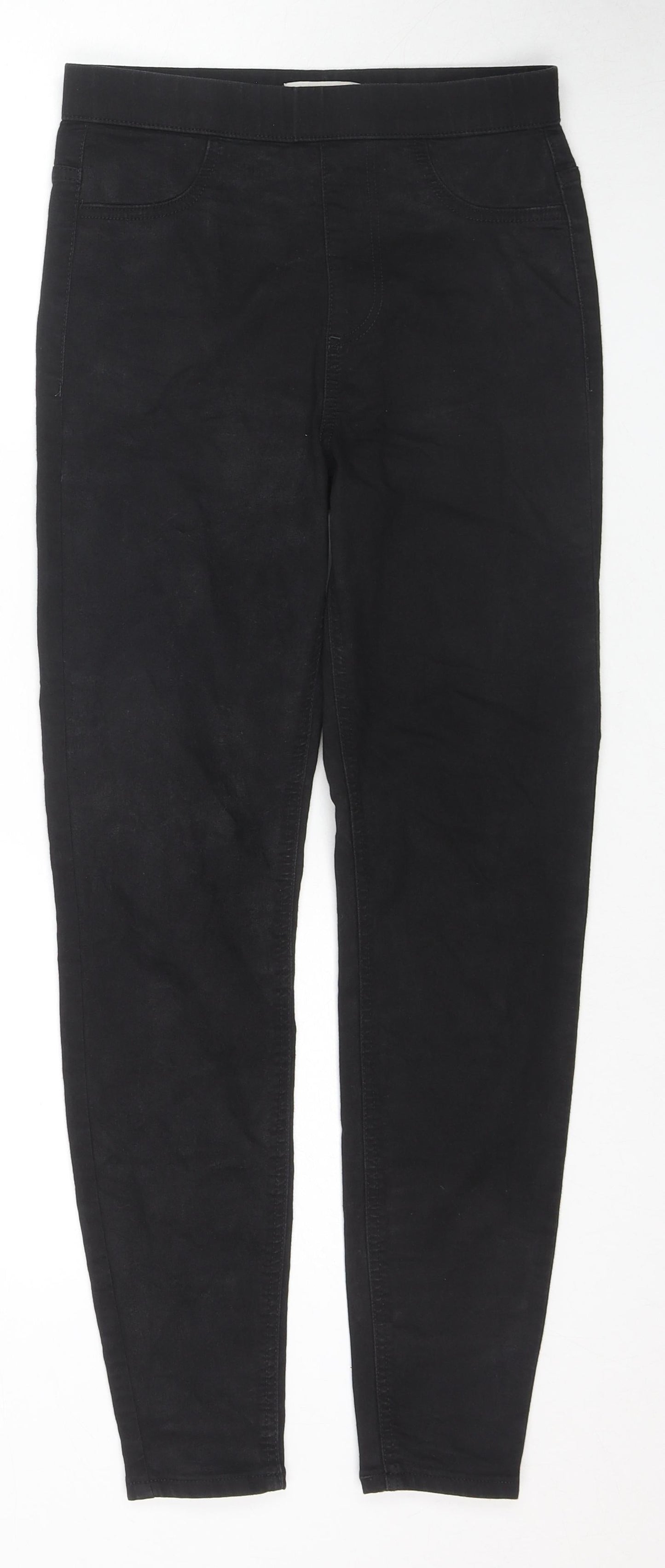 Marks and Spencer Womens Black Cotton Jegging Jeans Size 8 L27 in Regular