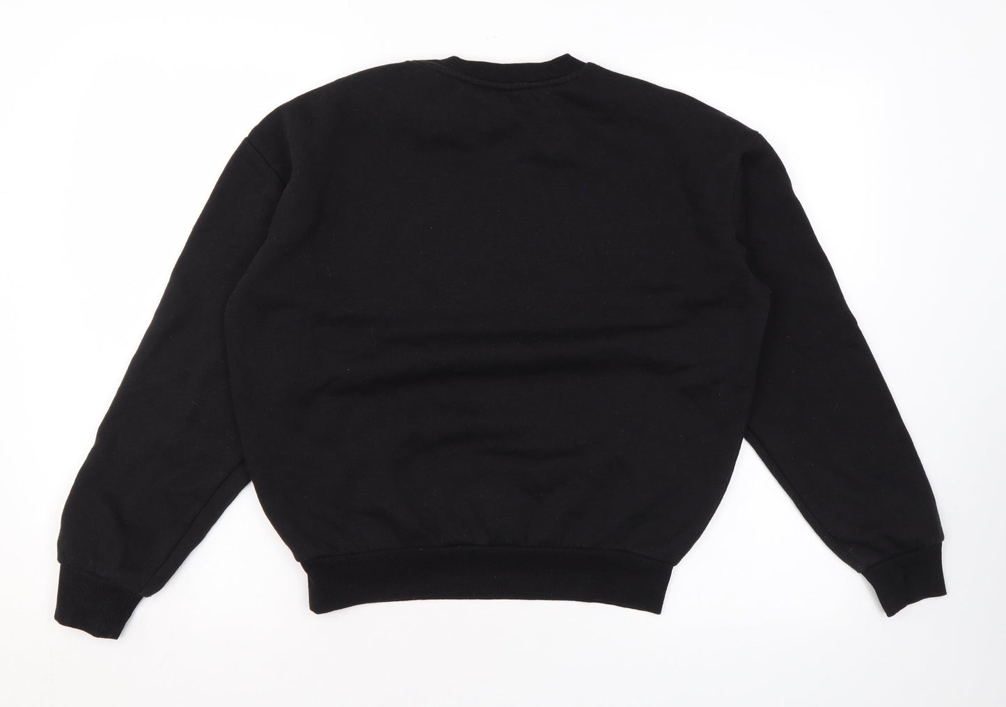 Disney Womens Black Cotton Pullover Sweatshirt Size 2XS Pullover - Logo