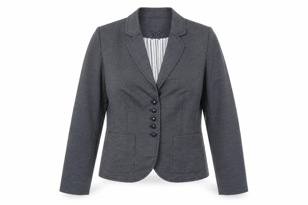 Marks & Spencer Womens Grey Jacket Blazer Size 12 Button