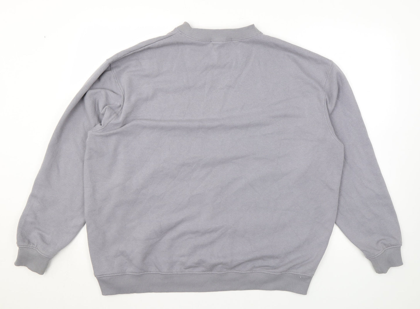 Missguided Womens Grey Cotton Pullover Sweatshirt Size M Pullover