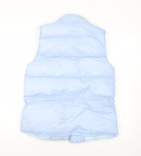 Flammode Womens Blue Gilet Coat Size S Snap