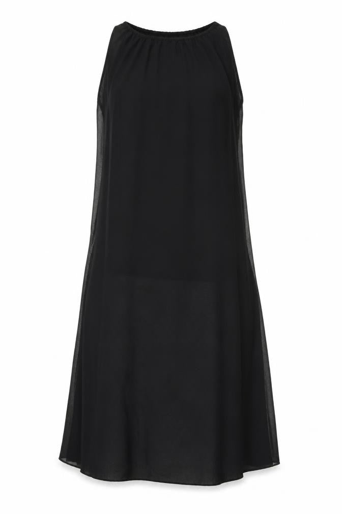 Boohoo Womens Black Polyester Shift Size 10 Round Neck Pullover