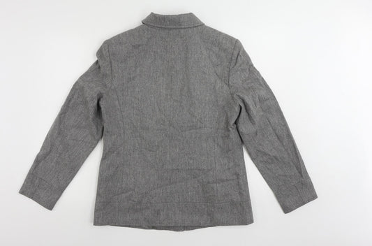Jake's Womens Grey Jacket Size 14 Zip
