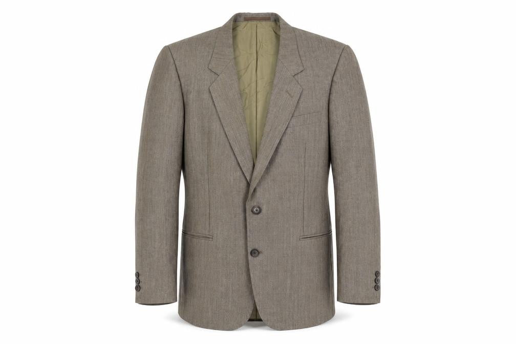 Tuomi Mens Brown Wool Jacket Suit Jacket Size 44 Regular