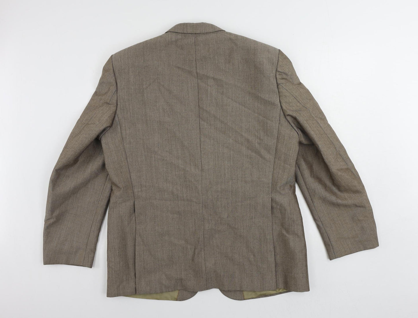 Tuomi Mens Brown Wool Jacket Suit Jacket Size 44 Regular