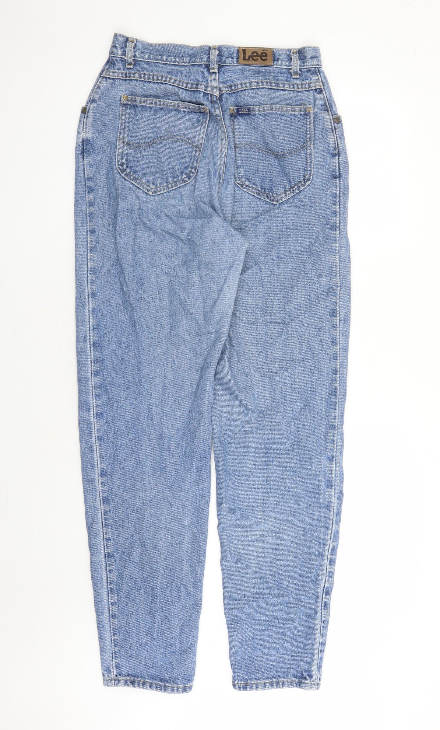 Lee Mens Blue Polyester Straight Jeans Size 30 in L31 in Regular Zip - Pockets