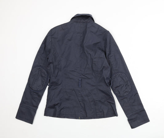 Coated London Womens Blue Jacket Size 10 Snap