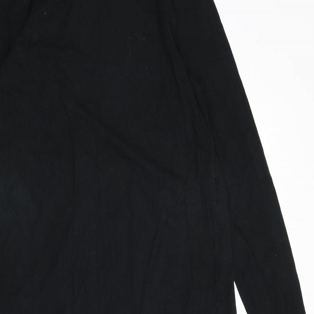 Mama-licious Womens Black Polyester Sheath Size L Round Neck Pullover