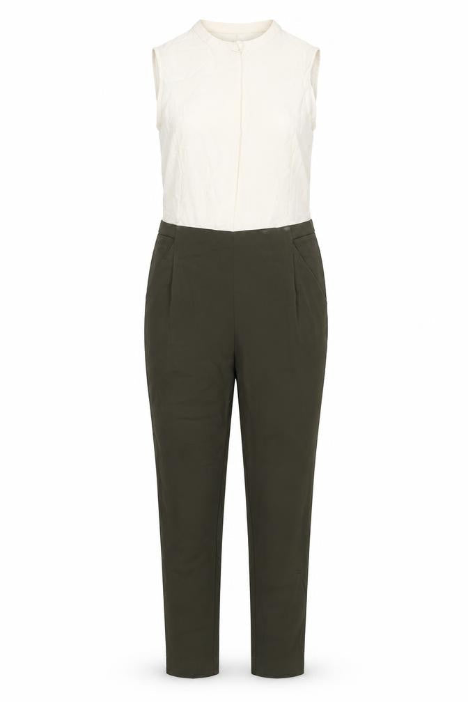 Zara Womens Green Polyester Jumpsuit One-Piece Size S L26 in Zip