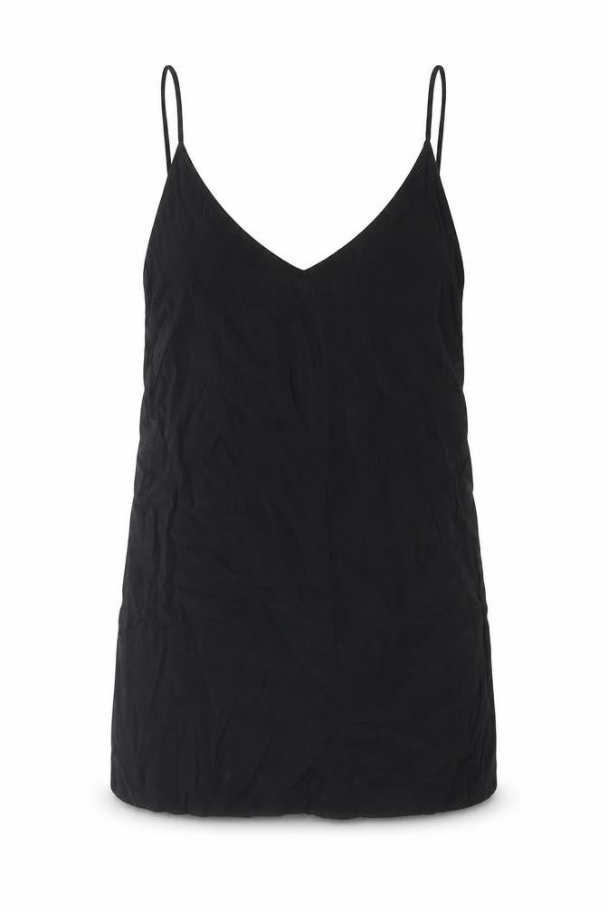 Wilfred Free Womens Black Viscose Camisole Blouse Size 2XS V-Neck