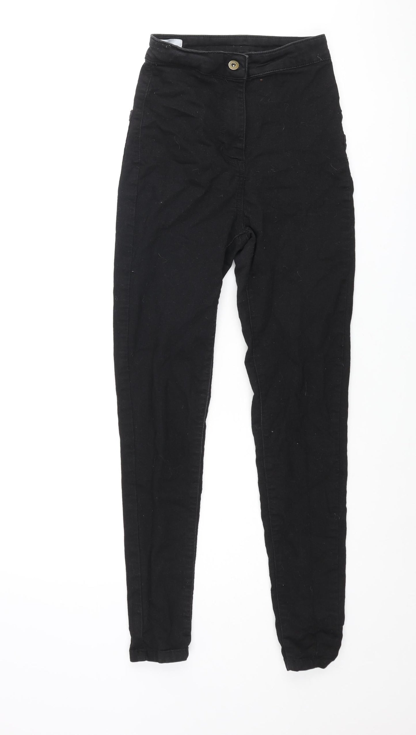 COLLUSION Womens Black Cotton Skinny Jeans Size 26 in L32 in Regular Zip