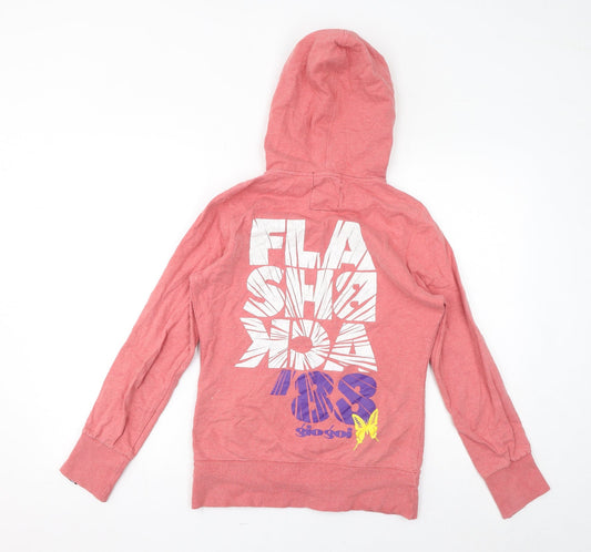 Gio-Goi Womens Pink Cotton Pullover Hoodie Size S Pullover - Logo, 83, Butterfly