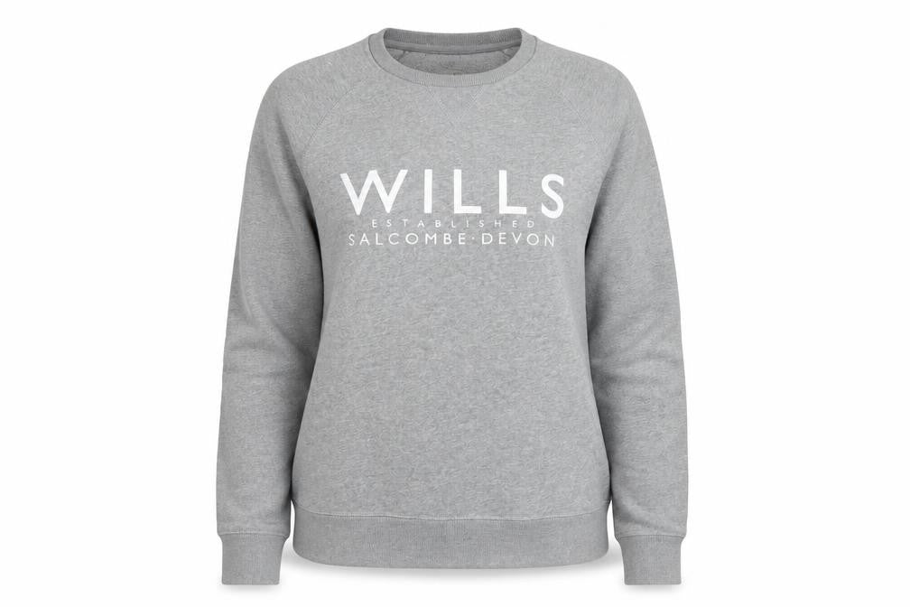 Womens UK XS Regular Jack Wills Grey Pullover Sweatshirt